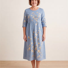 Bluebell Meadow Pocket Midi Dress – view 3