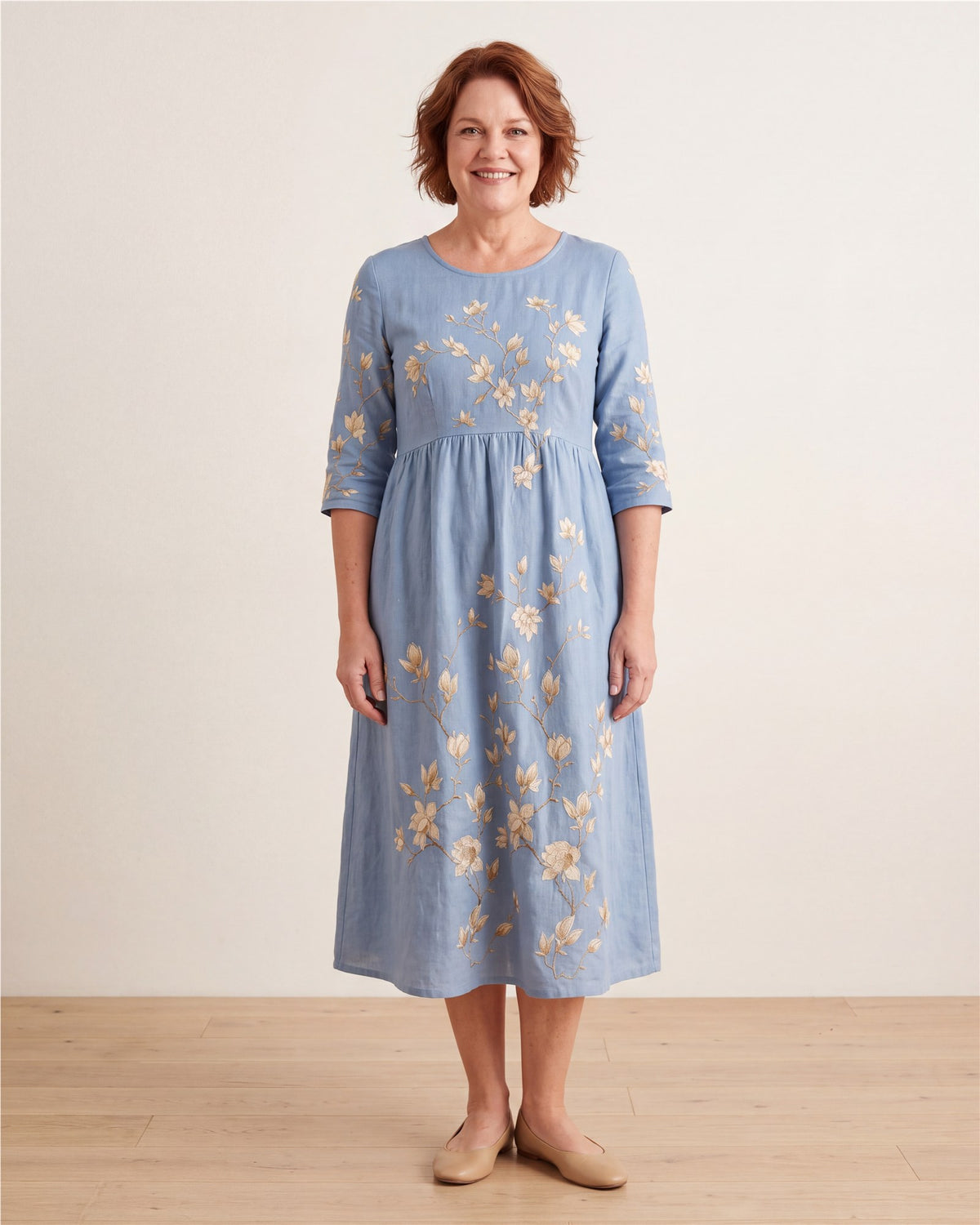 Bluebell Meadow Pocket Midi Dress – view 3