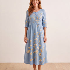 Bluebell Meadow Pocket Midi Dress – view 4
