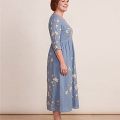 Bluebell Meadow Pocket Midi Dress – view 5