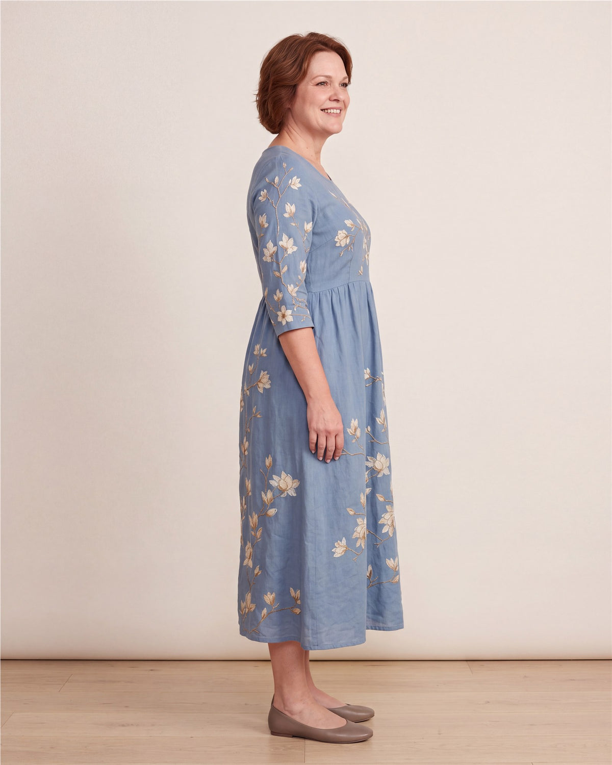 Bluebell Meadow Pocket Midi Dress – view 5