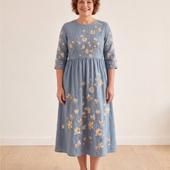 Bluebell Meadow Pocket Midi Dress – view 6