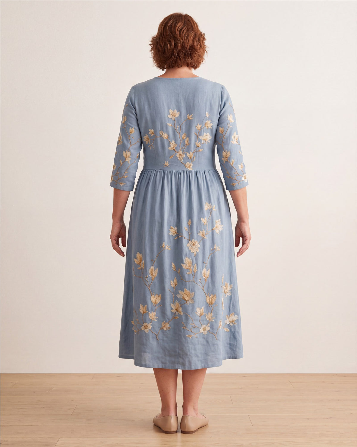 Bluebell Meadow Pocket Midi Dress – view 7