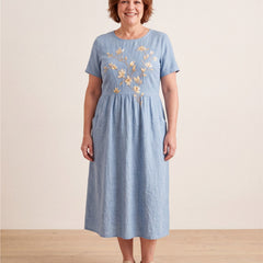 Bluebell Meadow Pocket Midi Dress – view 8