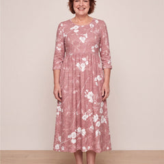 Blush Bloom Grace Pocket Midi Dress