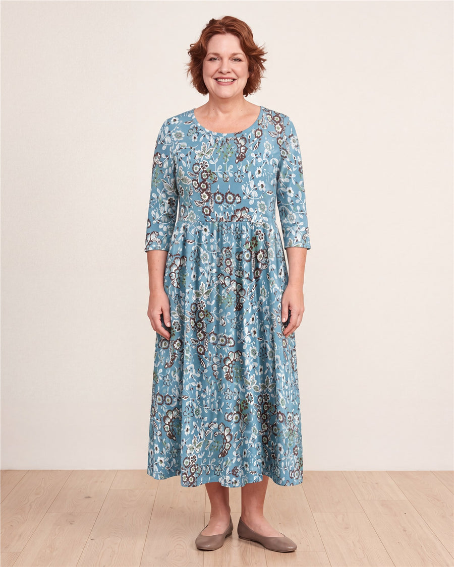Coastal Garden Pocket Maxi Dress
