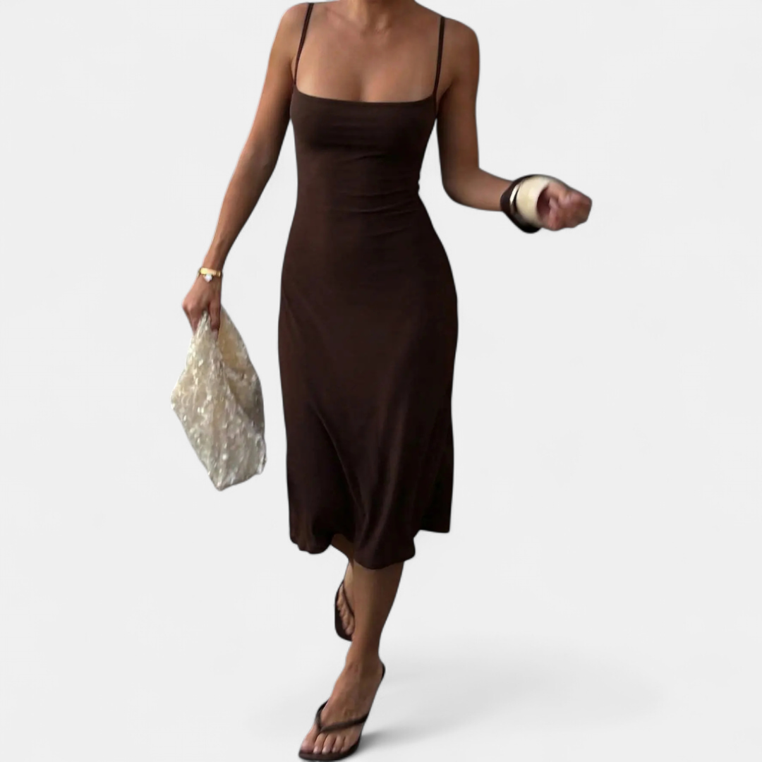 NICOLА™ – Sleek Bodycon Fishtail Midi Dress
