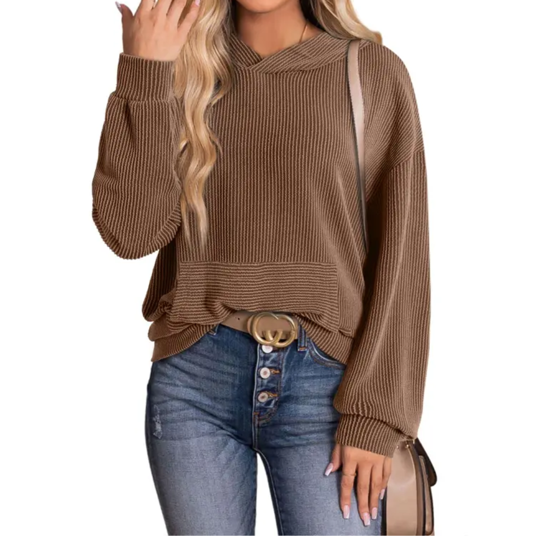 JESSA™ – Relaxed Twisted Hood Pullover Sweatshirt
