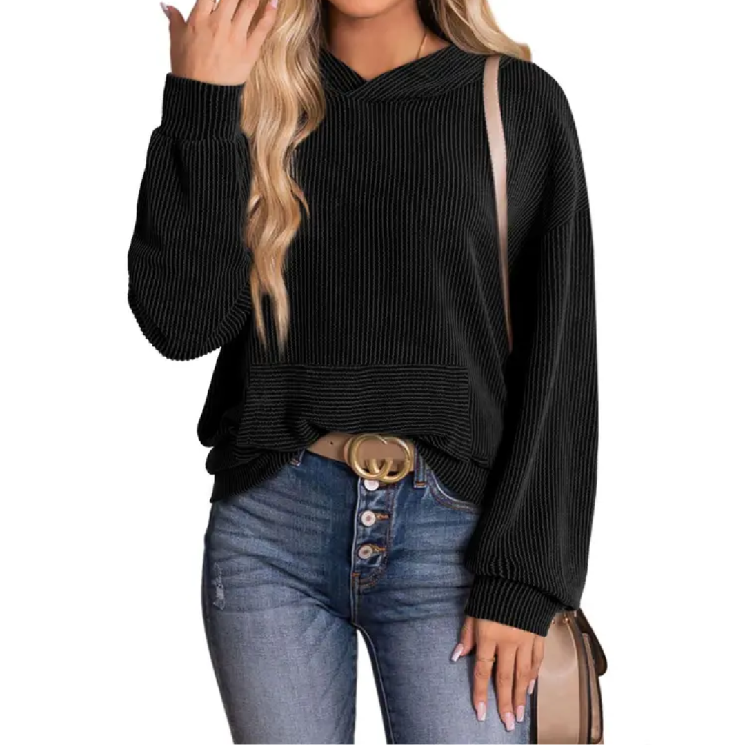 JESSA™ – Relaxed Twisted Hood Pullover Sweatshirt