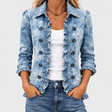 Jemison™ - Vintage Botanical Print Ruffle Jacket