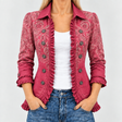 Anouk™ - Retro Paisley Ruffled Jacket