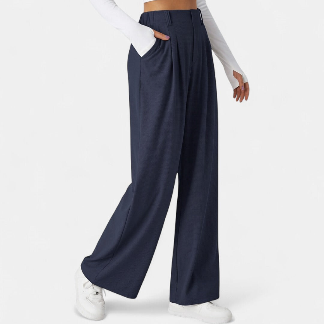 JUNOT™ – Relaxed High-Waist Wide-Leg Trousers