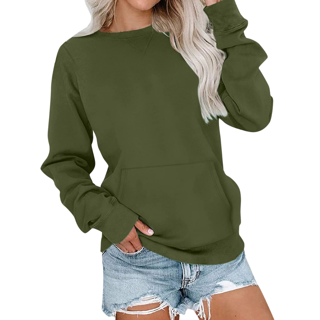 JOANNA™ – Cozy Solid Oversized Pullover Sweatshirt