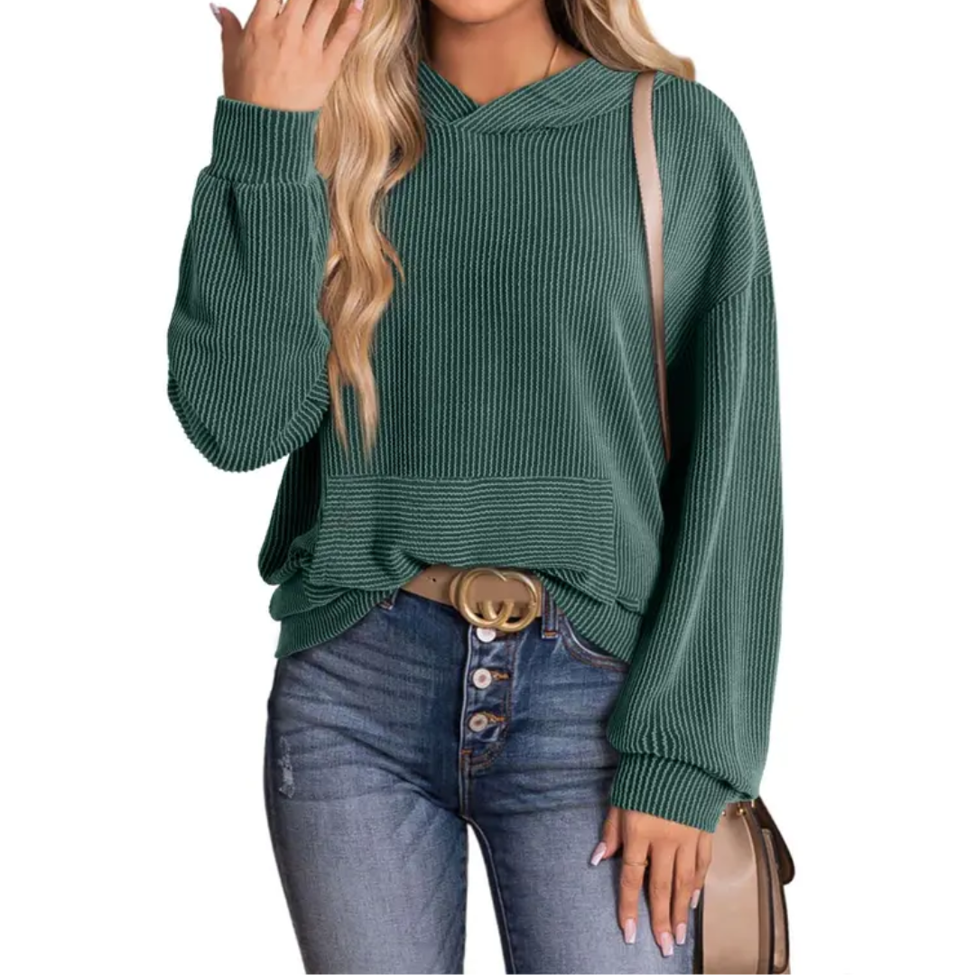 JESSA™ – Relaxed Twisted Hood Pullover Sweatshirt