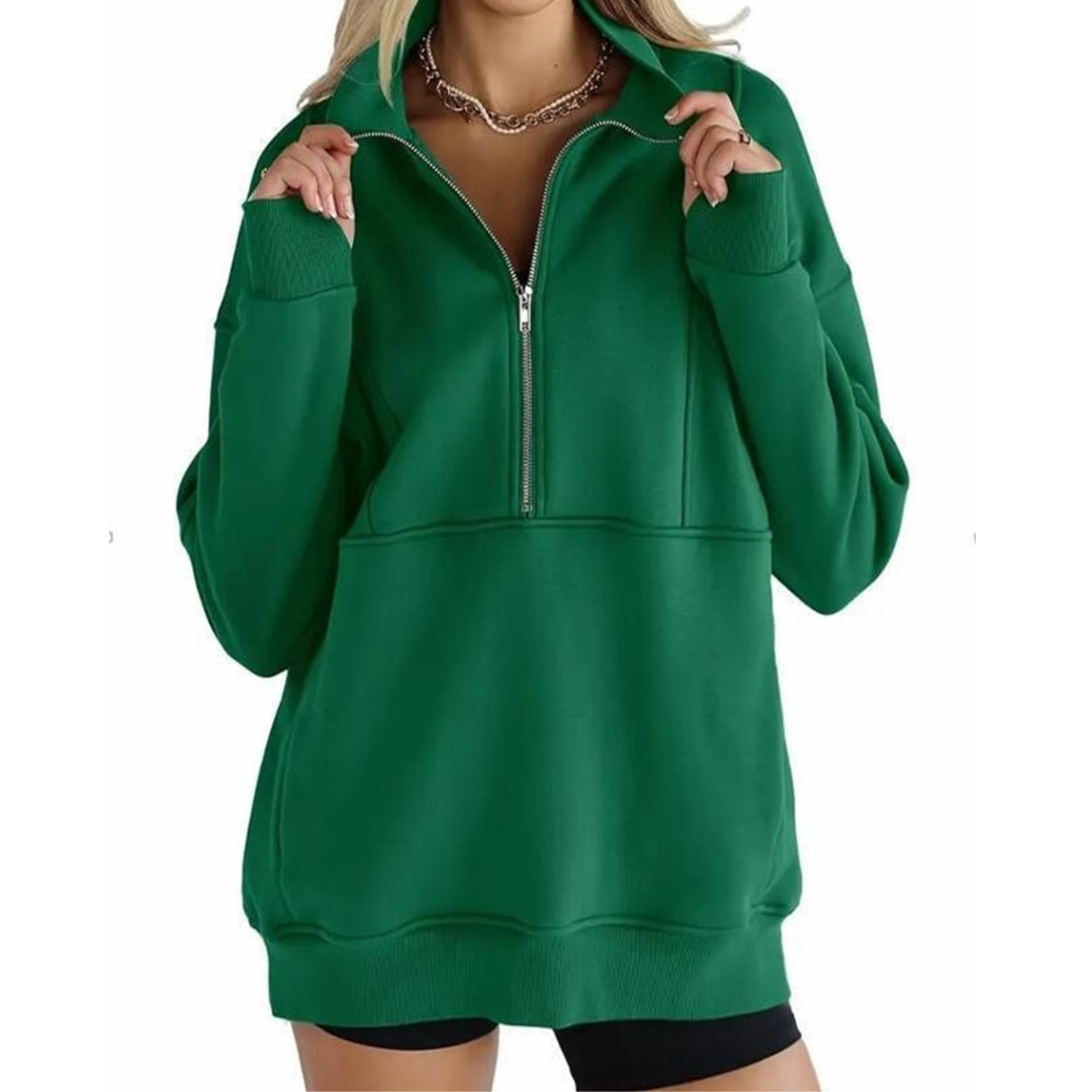 HADLOW™ – Cozy Fleece Half-Zip Pullover Sweatshirt
