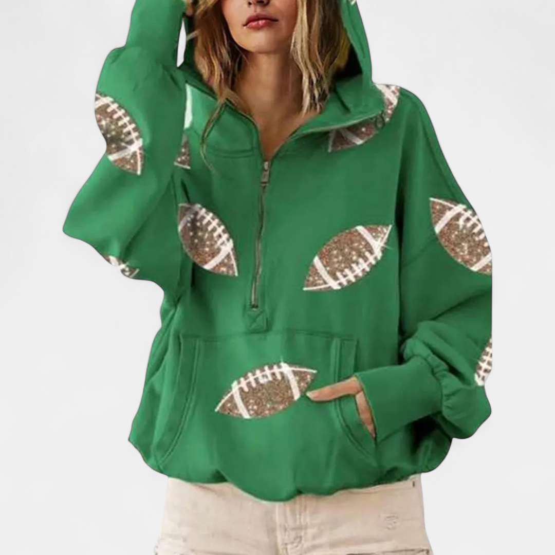 KINSLEY™ – Game Day Zip-Up Hoodie