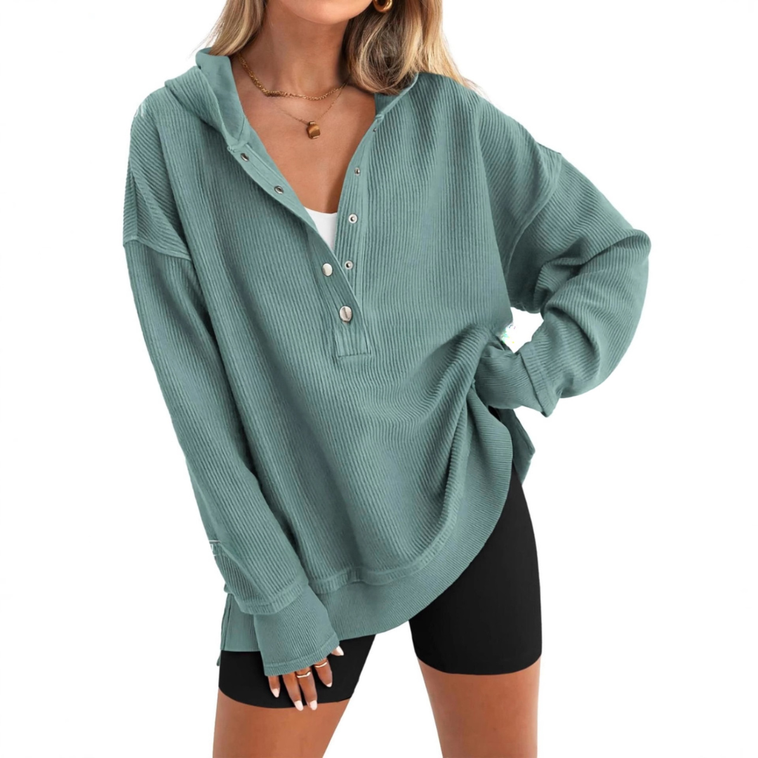 HAVEN™ – Cozy Oversized Raglan Hoodie Sweatshirt
