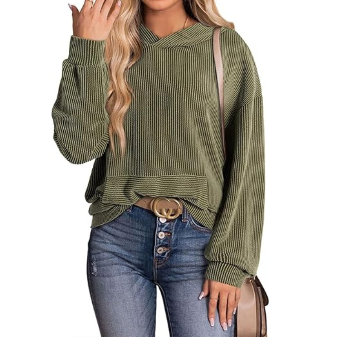 JESSA™ – Relaxed Twisted Hood Pullover Sweatshirt