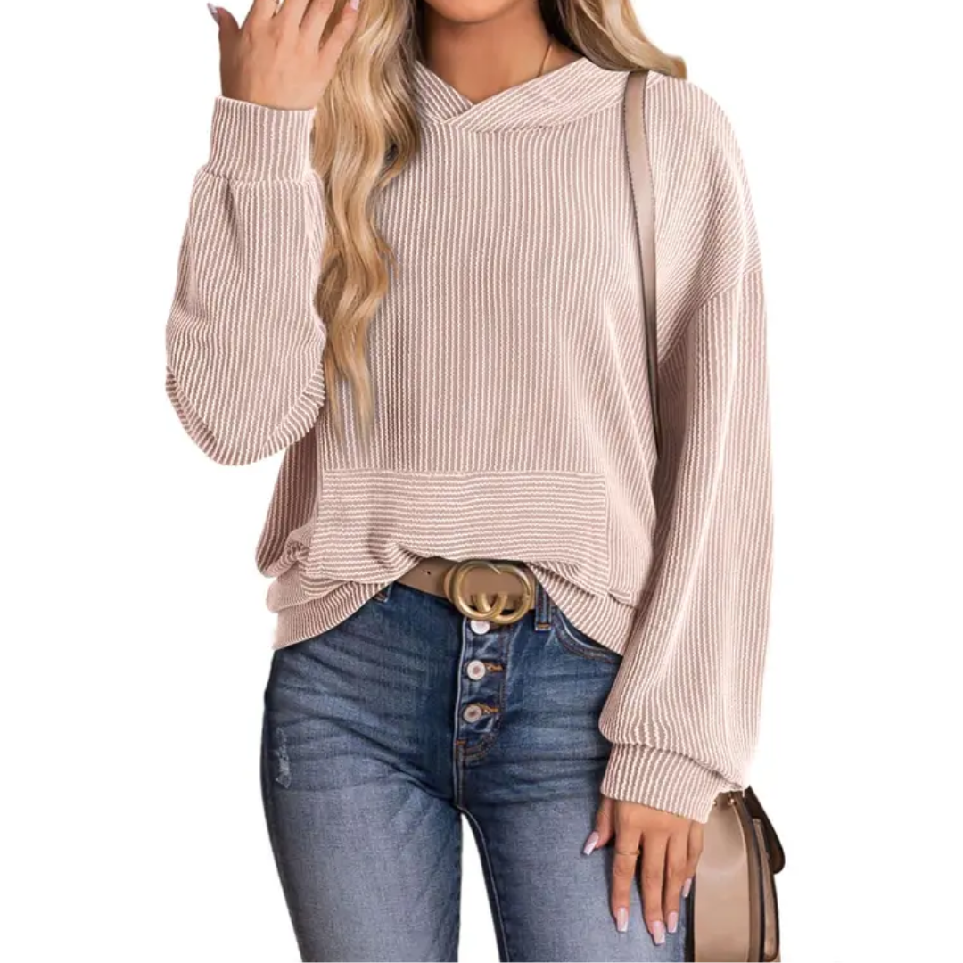 JESSA™ – Relaxed Twisted Hood Pullover Sweatshirt