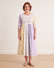 Lavender Meadow Patchwork Midi Dress