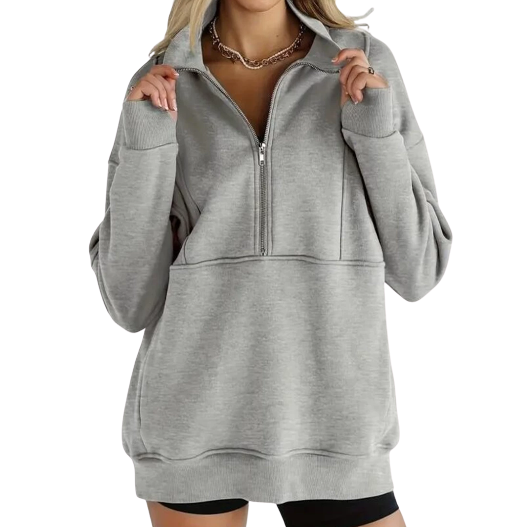 HADLOW™ – Cozy Fleece Half-Zip Pullover Sweatshirt