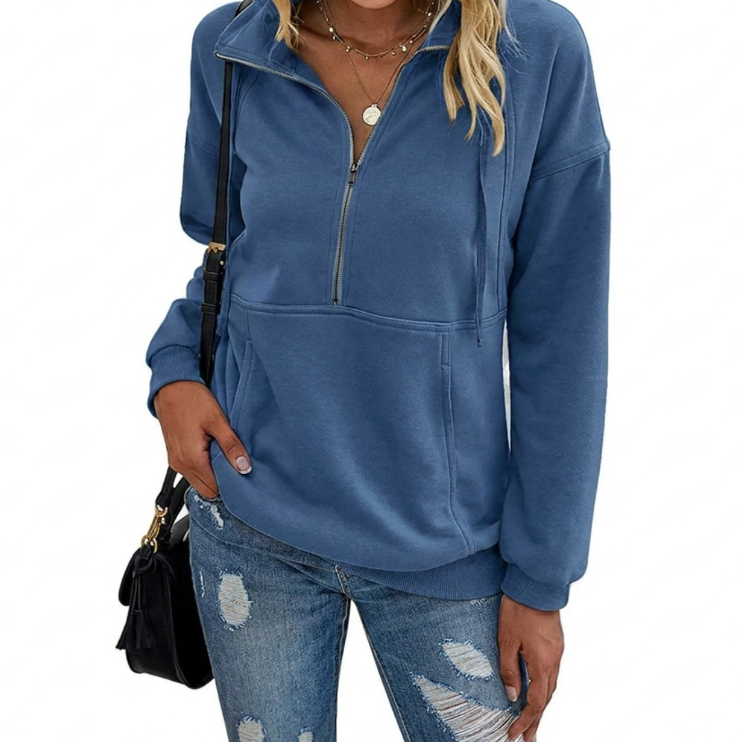 STEVIE™ – Cozy Half-Zip Fleece Sweatshirt