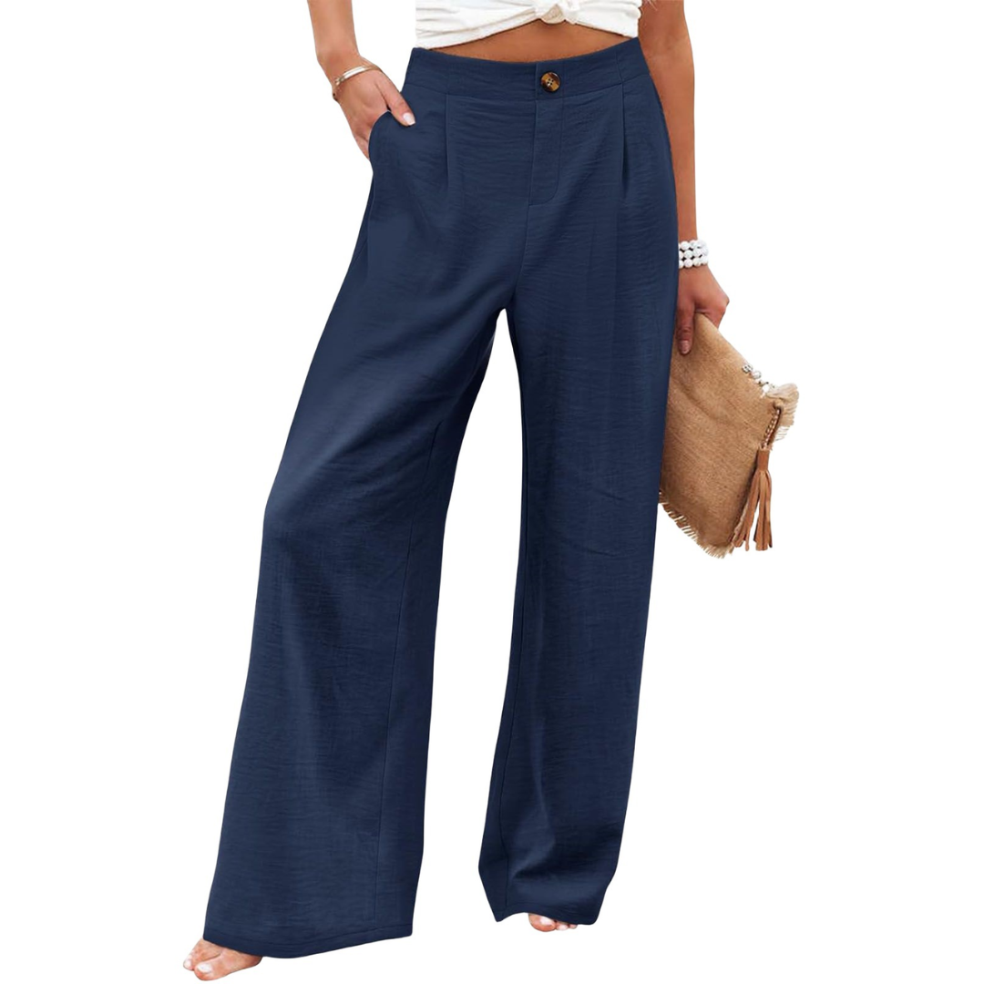 PERNILLE™ – Relaxed High-Waist Wide Leg Trousers
