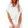 AUDRINE™ – Comfy Casual Button-Up Blouse