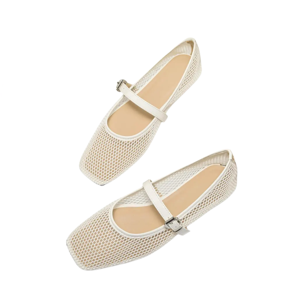 WREN™ – Breathable Hollow-Out Mary Jane Flats