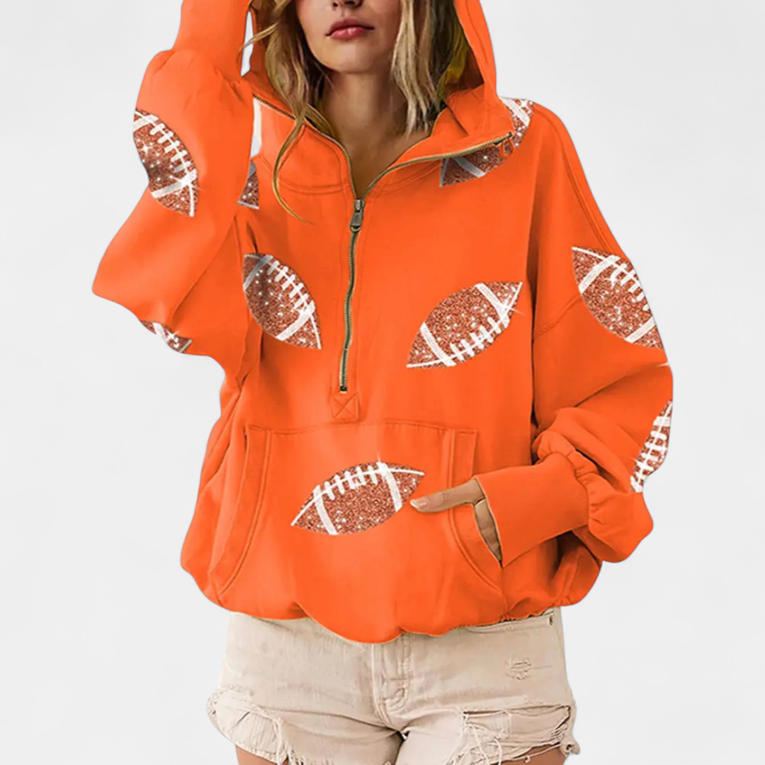 KINSLEY™ – Game Day Zip-Up Hoodie