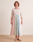 Pastel Meadow Floral Pocket Midi Dress