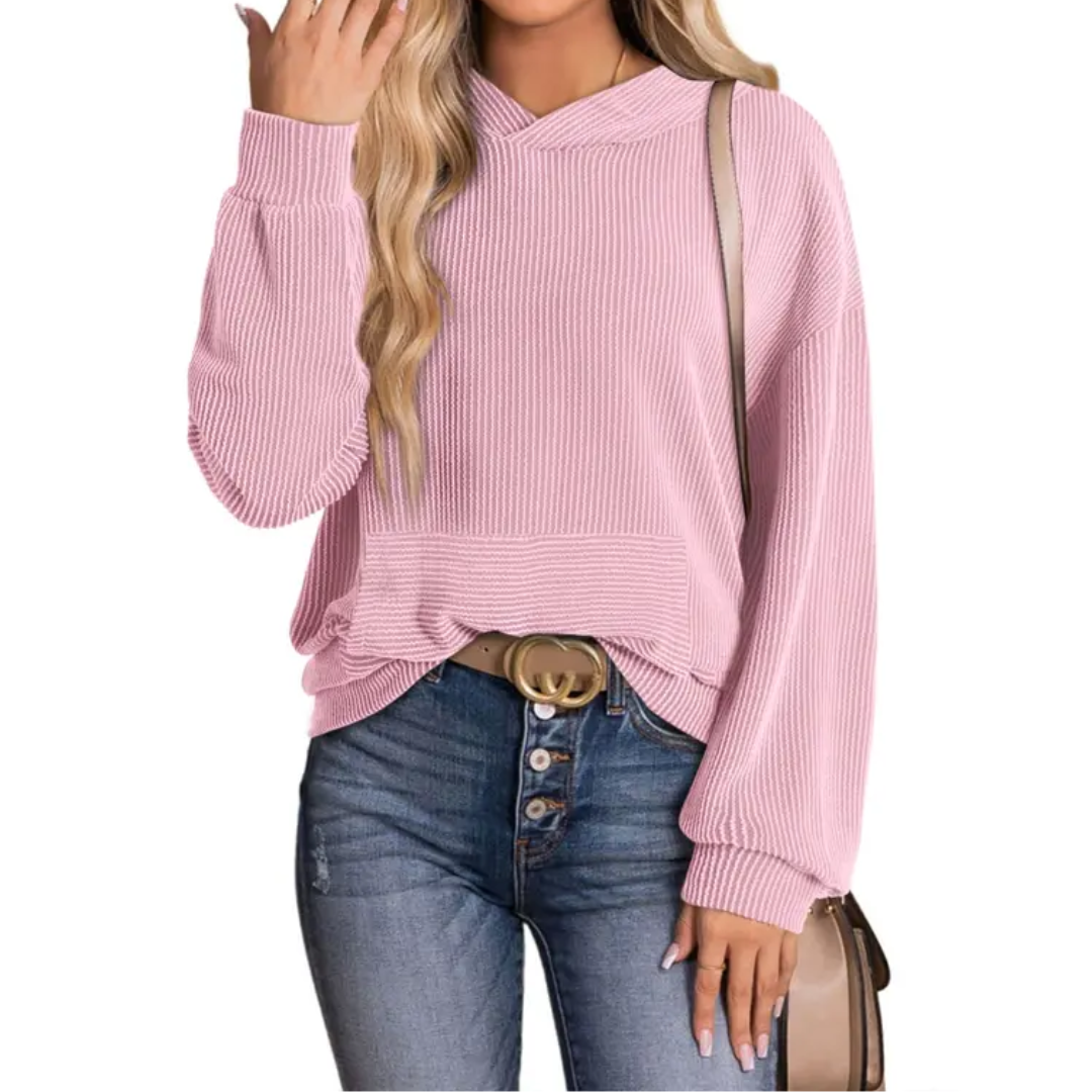 JESSA™ – Relaxed Twisted Hood Pullover Sweatshirt