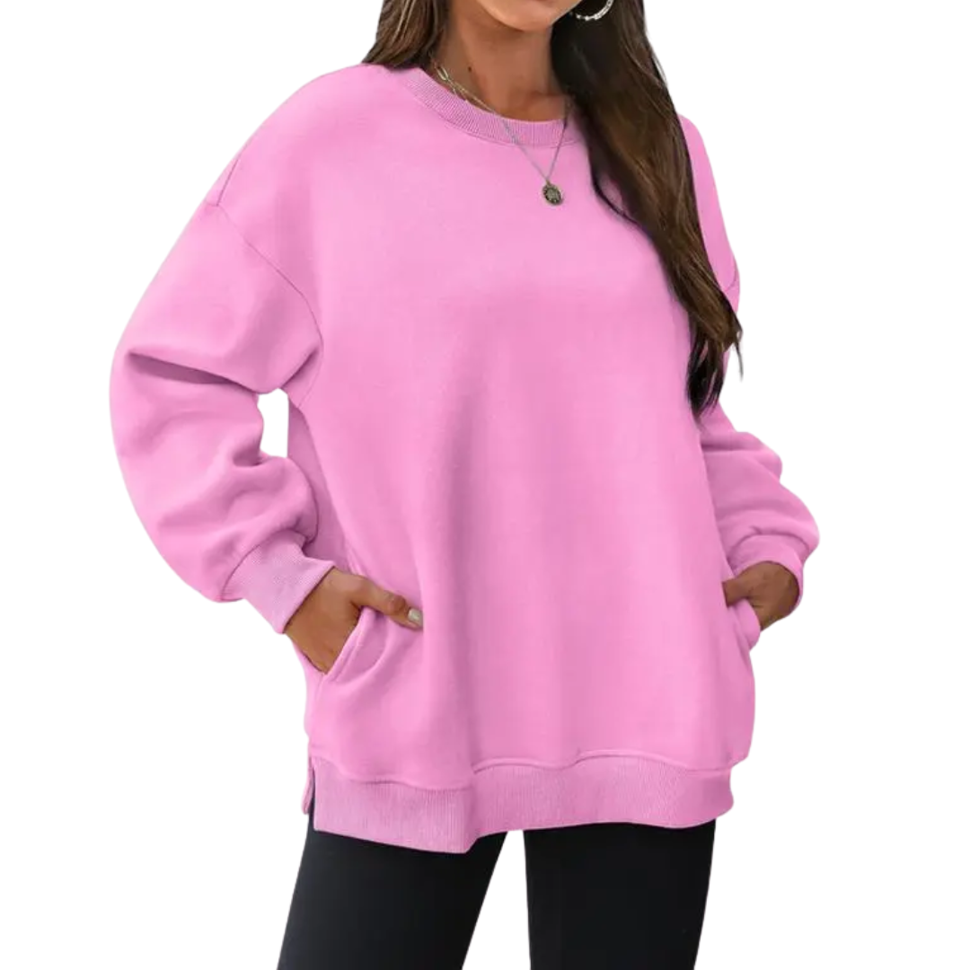 BRENLEY™ – Cozy Oversized Fleece Crewneck Pullover