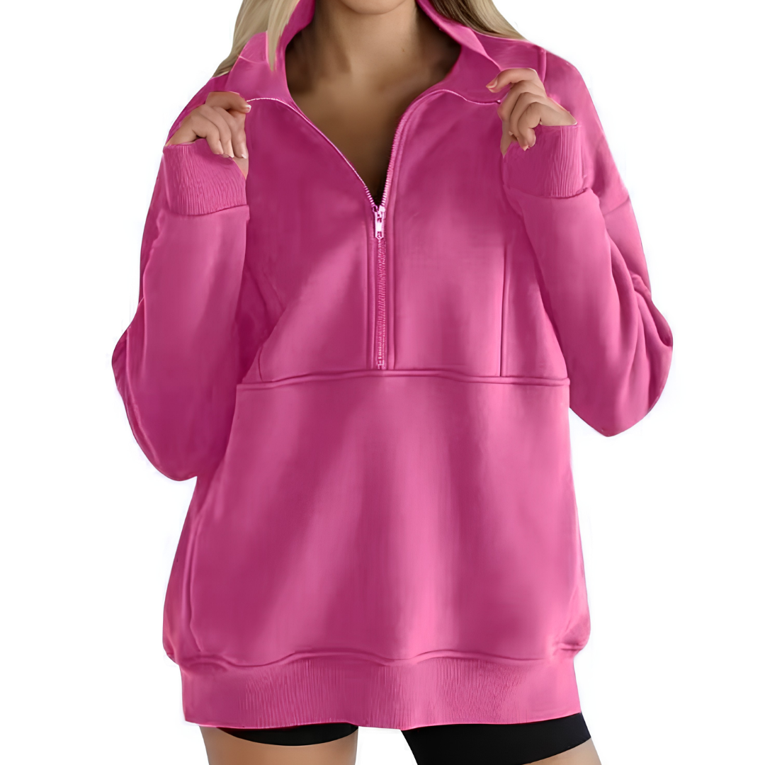 HADLOW™ – Cozy Fleece Half-Zip Pullover Sweatshirt