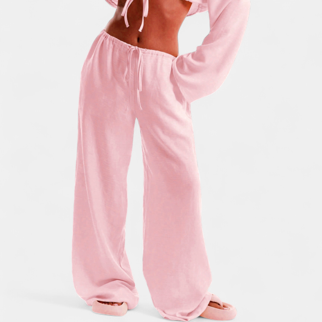SOLÈNE™ – Relaxed Wide Leg Casual Pants