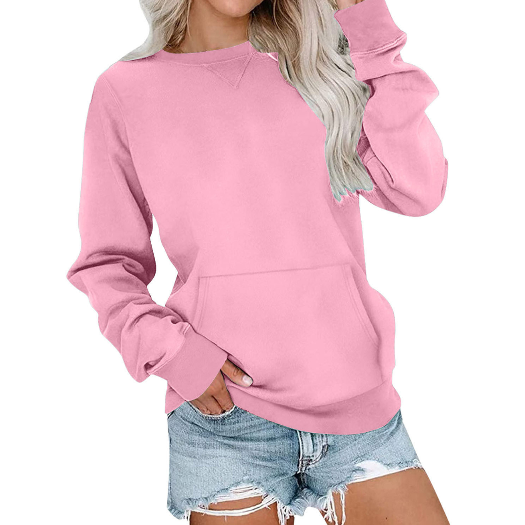 JOANNA™ – Cozy Solid Oversized Pullover Sweatshirt