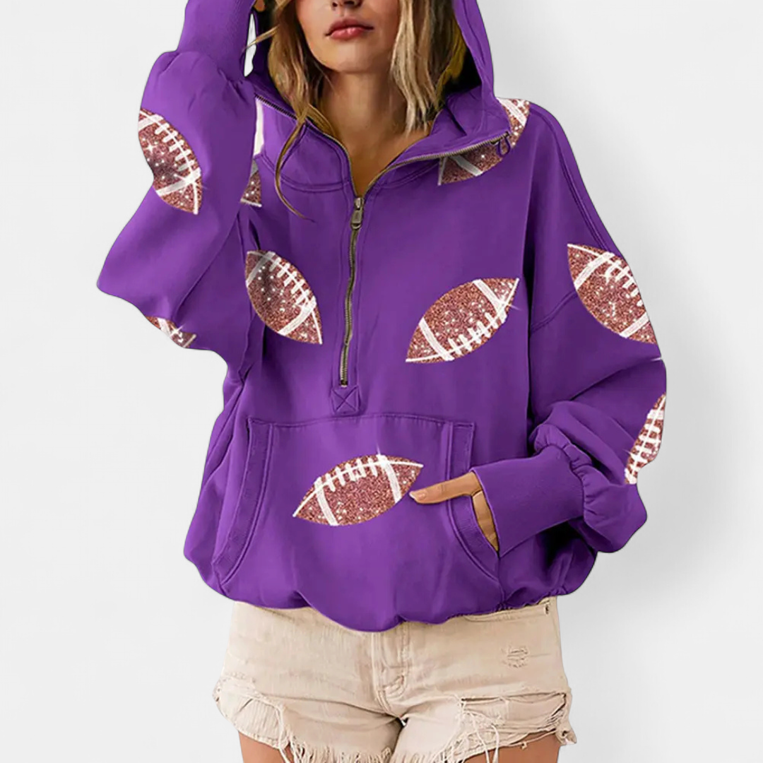 KINSLEY™ – Game Day Zip-Up Hoodie