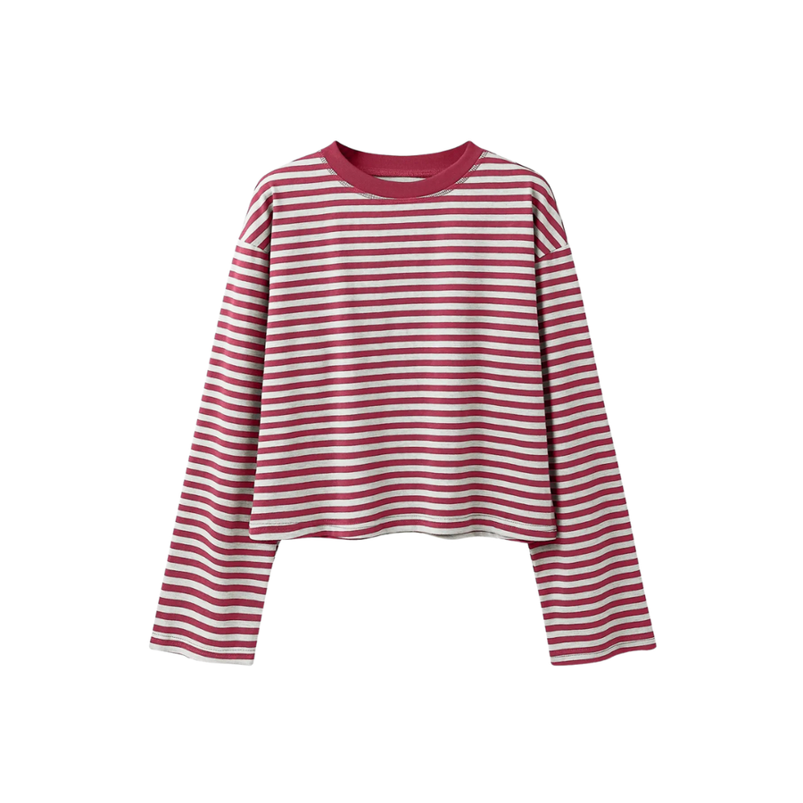 REAGAN™ – Relaxed Colorblock Striped Tee