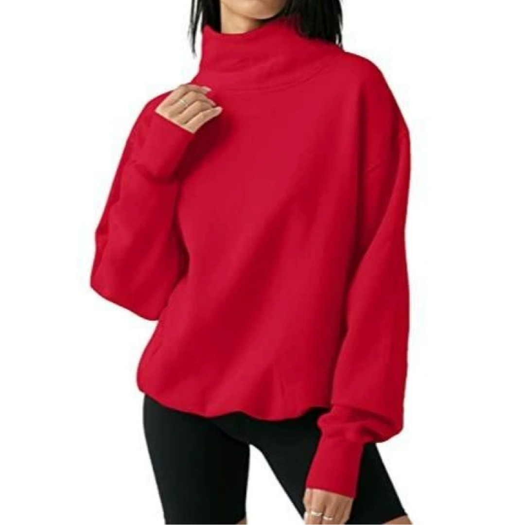 ROUX™ – Cozy Oversized Turtleneck Sweatshirt