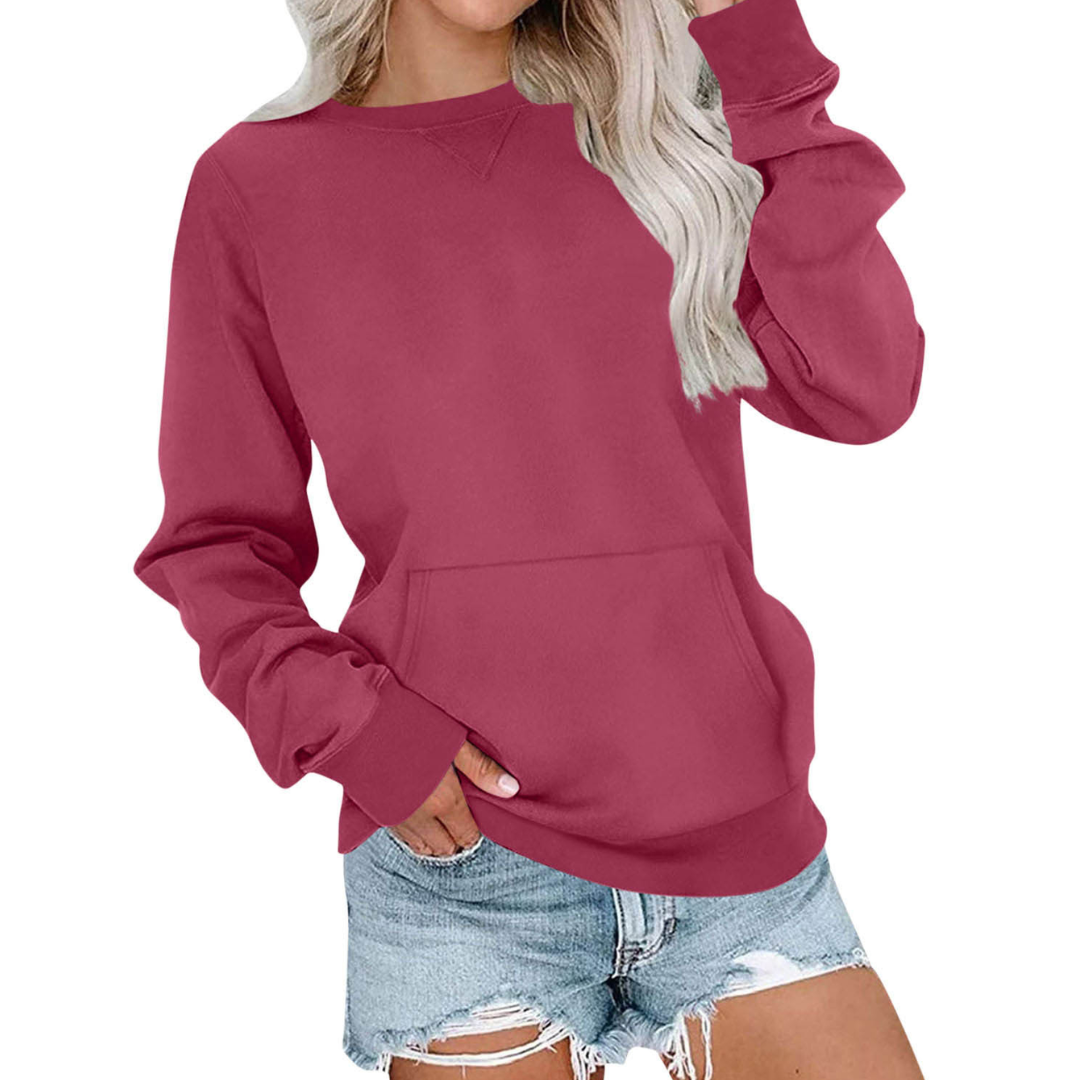 JOANNA™ – Cozy Solid Oversized Pullover Sweatshirt