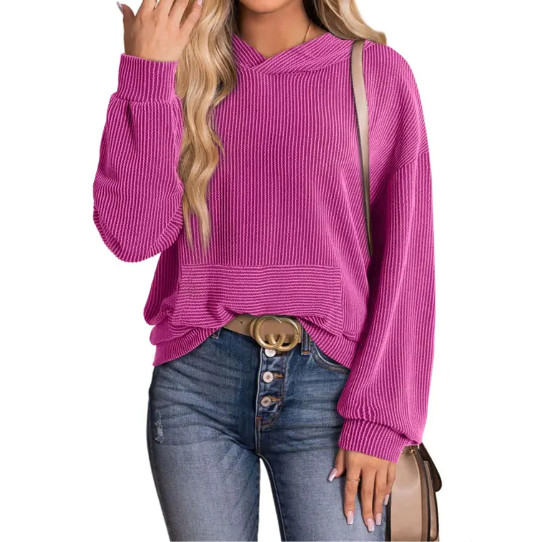 JESSA™ – Relaxed Twisted Hood Pullover Sweatshirt