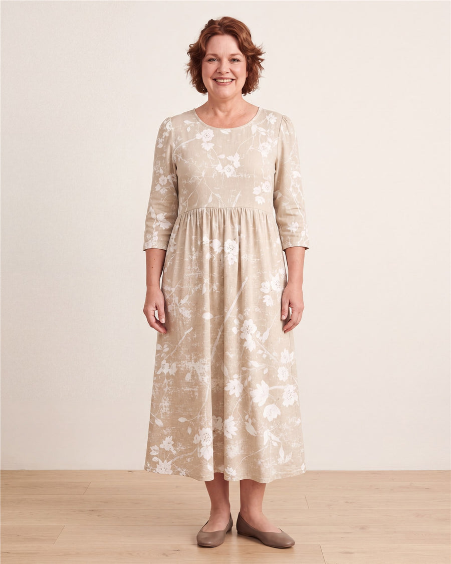 Soft Meadow Blossom Everyday Midi Dress