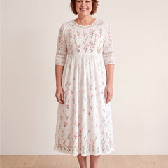 Whispering Wildflower Pocket Midi Dress