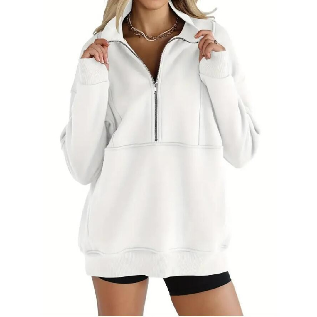 HADLOW™ – Cozy Fleece Half-Zip Pullover Sweatshirt