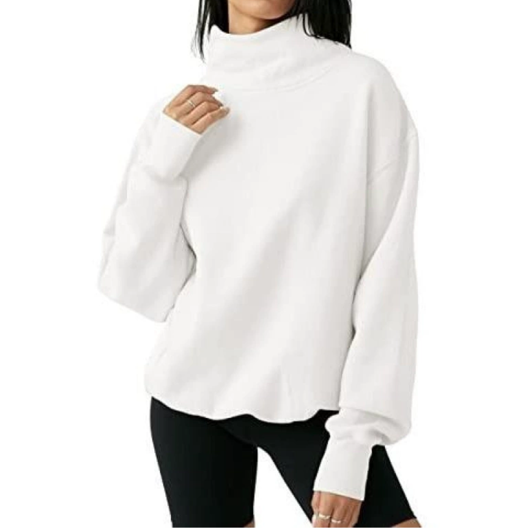 ROUX™ – Cozy Oversized Turtleneck Sweatshirt