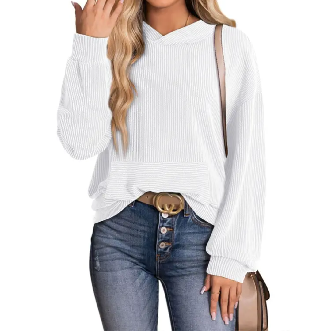JESSA™ – Relaxed Twisted Hood Pullover Sweatshirt