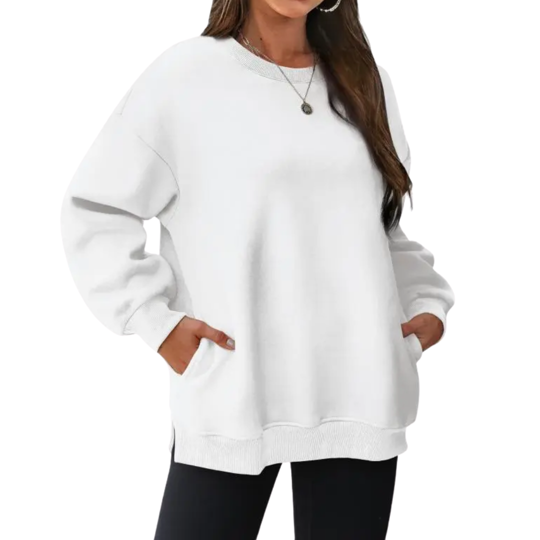 BRENLEY™ – Cozy Oversized Fleece Crewneck Pullover
