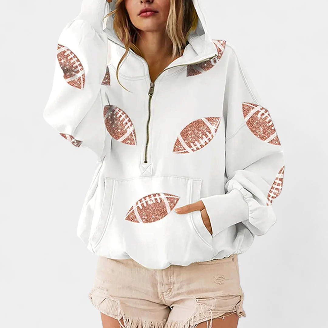 KINSLEY™ – Game Day Zip-Up Hoodie