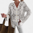 CALLA™ – Breezy Hollow-Knit Crochet Cover Up Blouse