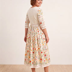 Wildflower Meadow Charm Midi Dress – view 2